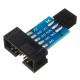 10pcs 10 Pin To 6 Pin Adapter Board Connector ISP Interface Converter AVR AVRISP USBASP STK500 Standard for Arduino