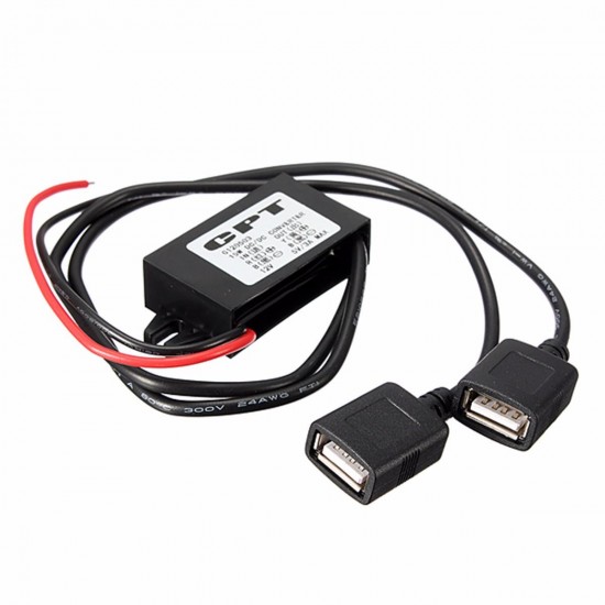 10pcs 3A 15W DC 12V To DC 5V Dual USB Power Charger Adapter Converter Module 10pcs 3A 15W DC 12V To DC 5V Dual USB Power Charger Adapter Converter Module