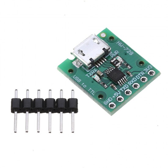 10pcs HW-728 CH340E MSOP10 USB to TTL Converter Module PRO MINI Downloader