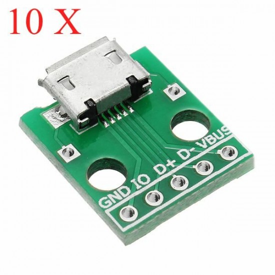 10pcs Micro USB To Dip Female Socket B Type Microphone 5P Patch To Dip With Soldering Adapter Board 10pcs Micro USB To Dip Female Socket B Type Microphone 5P Patch To Dip With Soldering Adapter Board