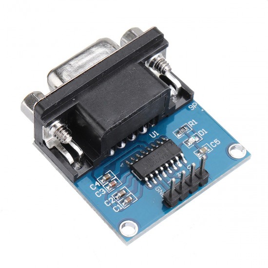 10pcs RS232 to TTL Serial Port Converter Module DB9 Connector MAX3232 Serial Module