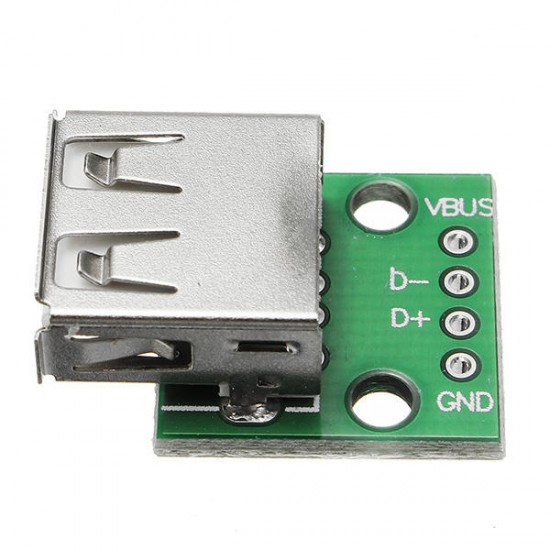 10pcs USB 2.0 Female Head Socket To DIP 2.54mm Pin 4P Adapter Board 10pcs USB 2.0 Female Head Socket To DIP 2.54mm Pin 4P Adapter Board