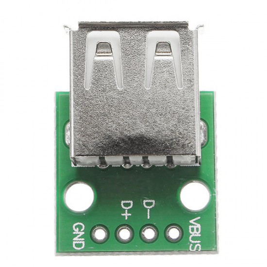 10pcs USB 2.0 Female Head Socket To DIP 2.54mm Pin 4P Adapter Board