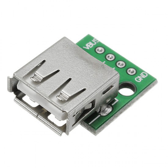 10pcs USB 2.0 Female Head Socket To DIP 2.54mm Pin 4P Adapter Board