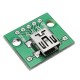 10pcs USB To DIP Female Head Mini-5P Patch To DIP 2.54mm Adapter Board