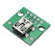 10pcs USB To DIP Female Head Mini-5P Patch To DIP 2.54mm Adapter Board