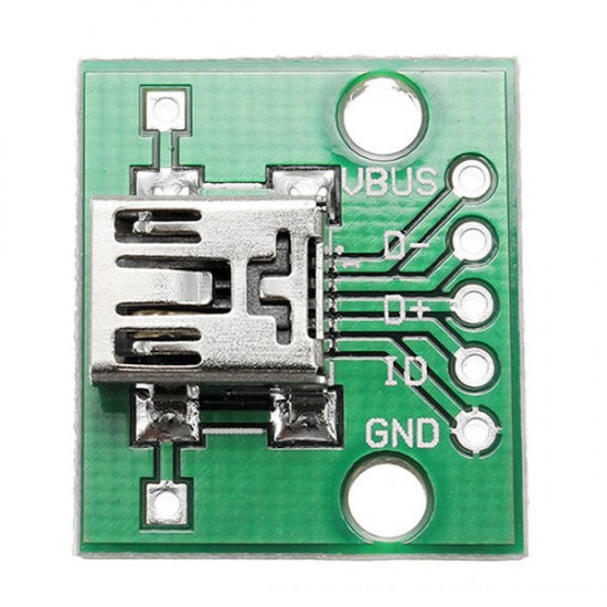 10pcs USB To DIP Female Head Mini-5P Patch To DIP 2.54mm Adapter Board 10pcs USB To DIP Female Head Mini-5P Patch To DIP 2.54mm Adapter Board