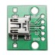 10pcs USB To DIP Female Head Mini-5P Patch To DIP 2.54mm Adapter Board