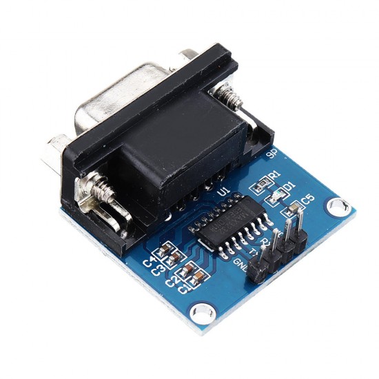 DC5V MAX3232 MAX232 RS232 To TTL Serial Communication Converter Module With Jumper Cable for Arduino