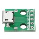 20pcs Micro USB To Dip Female Socket B Type Microphone 5P Patch To Dip 2.54mm Pin With Soldering Adapter Board