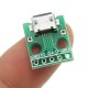 20pcs Micro USB To Dip Female Socket B Type Microphone 5P Patch To Dip 2.54mm Pin With Soldering Adapter Board