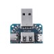 20pcs USB Adapter Board Male to Female Micro Type-C 4P 2.54mm USB4 Module Converter