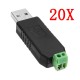 20pcs USB To RS485 Converter Module USB To TTL / RS485 Dual Function Dual Protection 20pcs USB To RS485 Converter Module USB To TTL / RS485 Dual Function Dual Protection