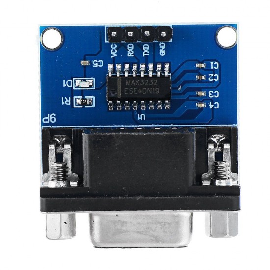 2Pcs A14 RS232 to TTL Serial Port to TTL Converter Board Brush Module MAX3232 Chip