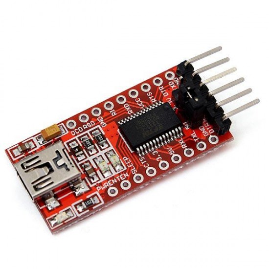 2Pcs FT232RL USB To TTL Serial Converter Adapter 2Pcs FT232RL USB To TTL Serial Converter Adapter