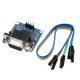 2pcs DC5V MAX3232 MAX232 RS232 To TTL Serial Communication Converter Module With Jumper Cable for Arduino
