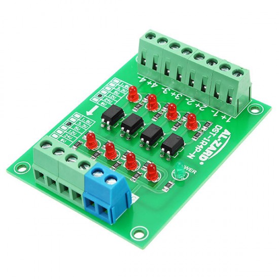 3Pcs 24V To 5V 4 Channel Optocoupler Isolation Board Isolated Module 3Pcs 24V To 5V 4 Channel Optocoupler Isolation Board Isolated Module