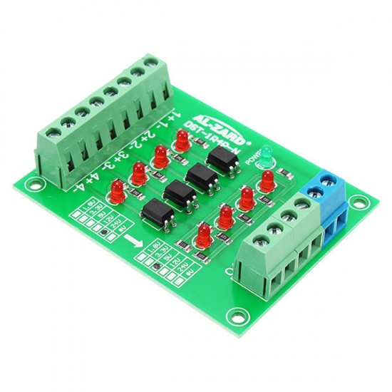 3Pcs 24V To 5V 4 Channel Optocoupler Isolation Board Isolated Module 3Pcs 24V To 5V 4 Channel Optocoupler Isolation Board Isolated Module