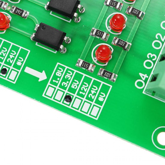 3Pcs 24V To 5V 4 Channel Optocoupler Isolation Board Isolated Module 3Pcs 24V To 5V 4 Channel Optocoupler Isolation Board Isolated Module
