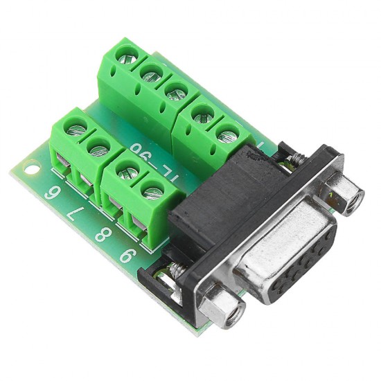 3pcs Female Head RS232 Turn Terminal Serial Port Adapter DB9 Terminal Connector