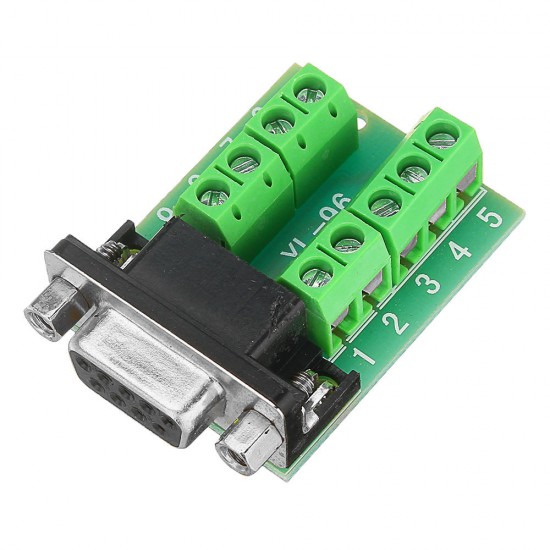 3pcs Female Head RS232 Turn Terminal Serial Port Adapter DB9 Terminal Connector 3pcs Female Head RS232 Turn Terminal Serial Port Adapter DB9 Terminal Connector