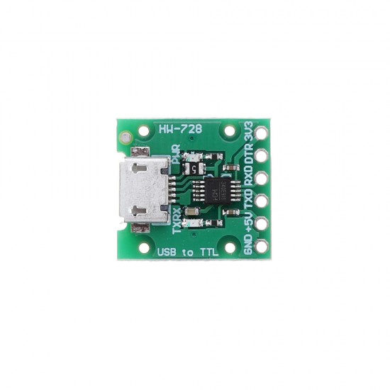 50pcs HW-728 CH340E MSOP10 USB to TTL Converter Module PRO MINI Downloader