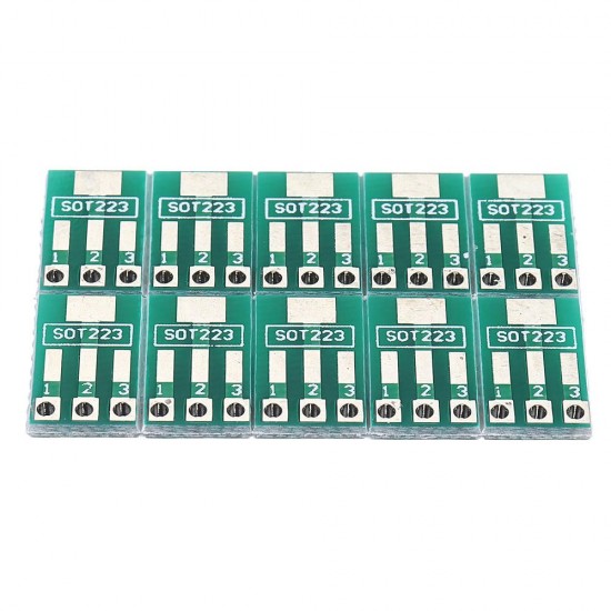 50pcs SOT89/SOT223 to SIP Patch Transfer Adapter Board SIP Pitch 2.54mm PCB Tin Plate 50pcs SOT89/SOT223 to SIP Patch Transfer Adapter Board SIP Pitch 2.54mm PCB Tin Plate