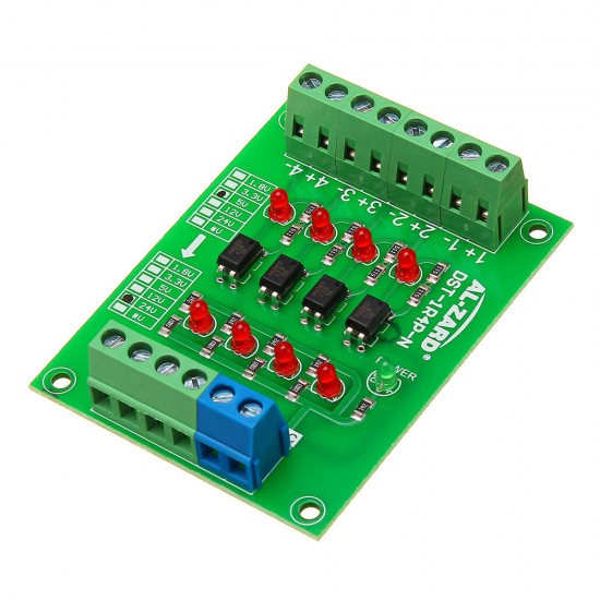 5V To 24V 4 Channel Optocoupler Isolation Board Isolated Module PLC Signal Level Voltage Converter Board 4Bit 5V To 24V 4 Channel Optocoupler Isolation Board Isolated Module PLC Signal Level Voltage Converter Board 4Bit