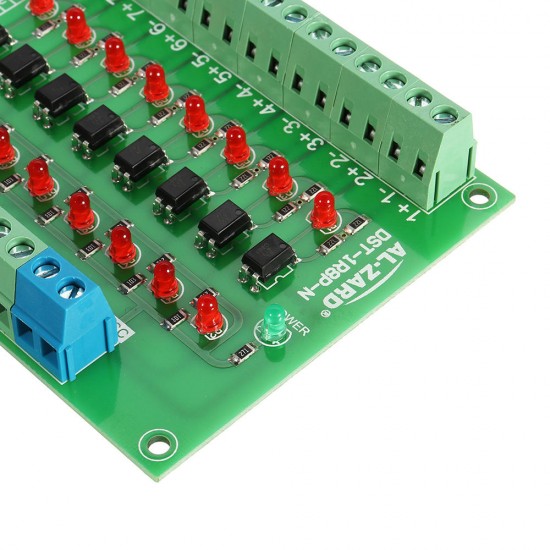 8 Channel 12V To 3.3V Optocoupler Isolation Module PLC Signal Level Voltage Conversion Board NPN Output DST-1R8P-N 8 Channel 12V To 3.3V Optocoupler Isolation Module PLC Signal Level Voltage Conversion Board NPN Output DST-1R8P-N