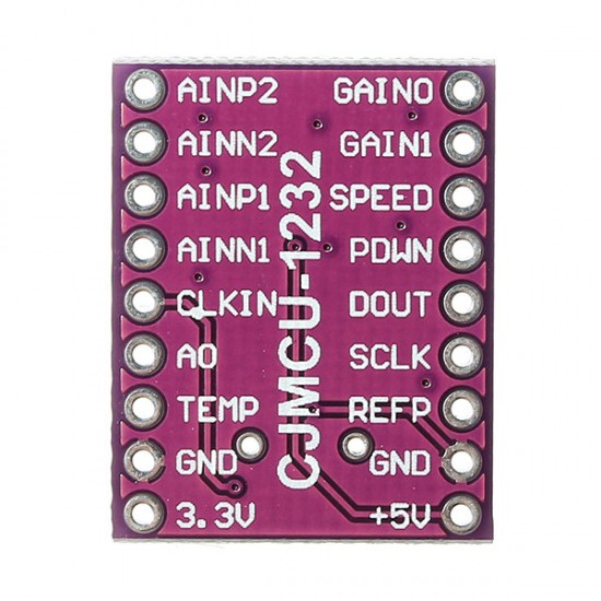 CJMCU-1232 ADS1232 24bit Analog-to-Digital Converter Board ADS1232IPWR Low Noise CJMCU-1232 ADS1232 24bit Analog-to-Digital Converter Board ADS1232IPWR Low Noise
