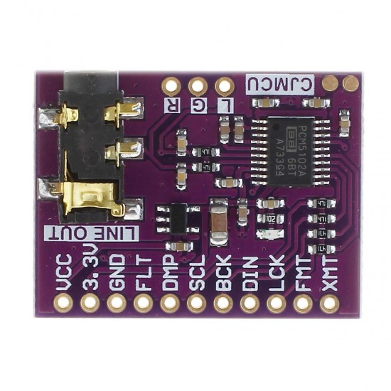 CJMCU-5102 PCM5102A Stereo DAC Digital To Analog Converter PLL Voice Module CJMCU-5102 PCM5102A Stereo DAC Digital To Analog Converter PLL Voice Module