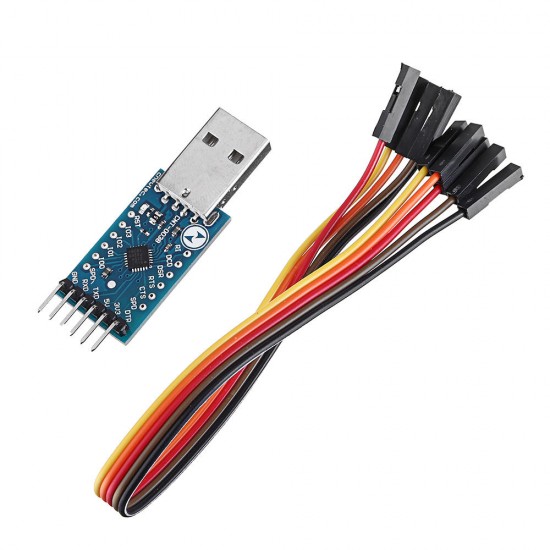 CP2104 USB 2.0 to TTL UART 6pin Serial Converter Module STC PRGMR With Cables CP2104 USB 2.0 to TTL UART 6pin Serial Converter Module STC PRGMR With Cables