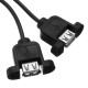 Double Dual 12V To 5V 3A 15W USB Output Power Adapter