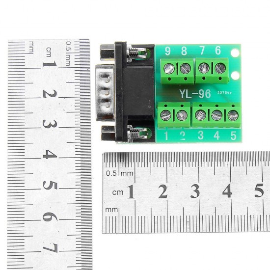 Male Head RS232 Turn Terminal Serial Port Adapter DB9 Terminal Connector