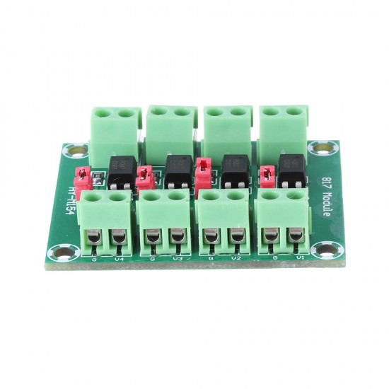 PC817 4 Channel Optocoupler Isolation Board Voltage Converter Adapter Module 3.6-30V Driver Photoelectric Isolated Module PC 817
