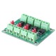 PC817 4 Channel Optocoupler Isolation Board Voltage Converter Adapter Module 3.6-30V Driver Photoelectric Isolated Module PC 817 PC817 4 Channel Optocoupler Isolation Board Voltage Converter Adapter Module 3.6-30V Driver Photoelectric Isolated Module PC 817