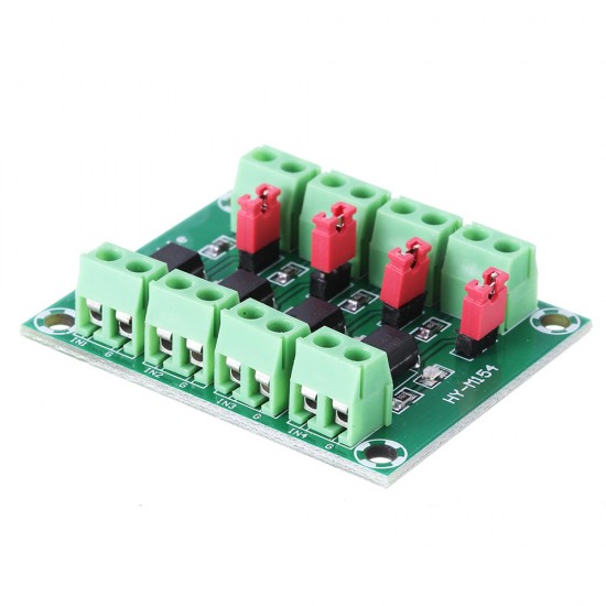PC817 4 Channel Optocoupler Isolation Board Voltage Converter Adapter Module 3.6-30V Driver Photoelectric Isolated Module PC 817 PC817 4 Channel Optocoupler Isolation Board Voltage Converter Adapter Module 3.6-30V Driver Photoelectric Isolated Module PC 817