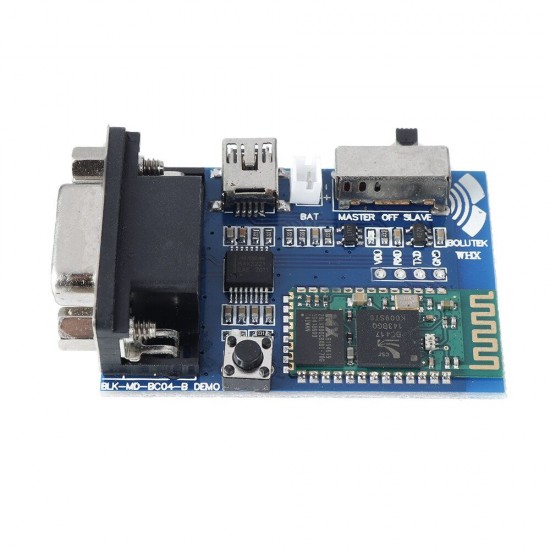 RS232 Bluetooth Serial Adapter Board Communication Master Slave 2 Modes Mini USB Bluetooth Serial Port Profile Module 5V RS232 Bluetooth Serial Adapter Board Communication Master Slave 2 Modes Mini USB Bluetooth Serial Port Profile Module 5V
