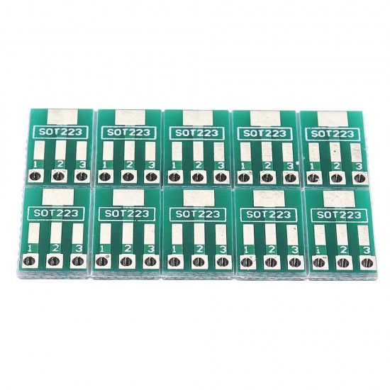 SOT89/SOT223 to SIP Patch Transfer Adapter Board SIP Pitch 2.54mm PCB Tin Plate SOT89/SOT223 to SIP Patch Transfer Adapter Board SIP Pitch 2.54mm PCB Tin Plate