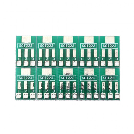 SOT89/SOT223 to SIP Patch Transfer Adapter Board SIP Pitch 2.54mm PCB Tin Plate SOT89/SOT223 to SIP Patch Transfer Adapter Board SIP Pitch 2.54mm PCB Tin Plate