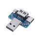 USB Adapter Board Male to Female Micro Type-C 4P 2.54mm USB4 Module Converter