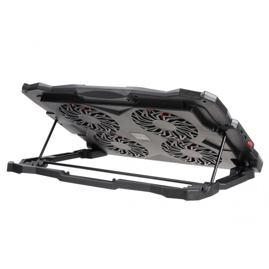 Foldable Laptop Cooling Pad Radiator Laptop Stand 1100Rpm 4 Fans USB Lifting Cooling Bracket for 17'' Notebook Foldable Laptop Cooling Pad Radiator Laptop Stand 1100Rpm 4 Fans USB Lifting Cooling Bracket for 17'' Notebook