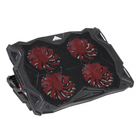 Foldable Laptop Cooling Pad Radiator Laptop Stand 1100Rpm 4 Fans USB Lifting Cooling Bracket for 17'' Notebook Foldable Laptop Cooling Pad Radiator Laptop Stand 1100Rpm 4 Fans USB Lifting Cooling Bracket for 17'' Notebook