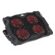 Foldable Laptop Cooling Pad Radiator Laptop Stand 1100Rpm 4 Fans USB Lifting Cooling Bracket for 17'' Notebook Foldable Laptop Cooling Pad Radiator Laptop Stand 1100Rpm 4 Fans USB Lifting Cooling Bracket for 17'' Notebook