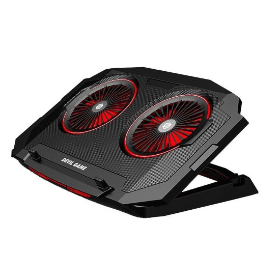 Gaming Laptop Cooler Radiator Cooling Stand Pad 2 Fans USB Adjustable Lifting Bracket for 17 Inch Notebook SSRQ-020S1 Gaming Laptop Cooler Radiator Cooling Stand Pad 2 Fans USB Adjustable Lifting Bracket for 17 Inch Notebook SSRQ-020S1