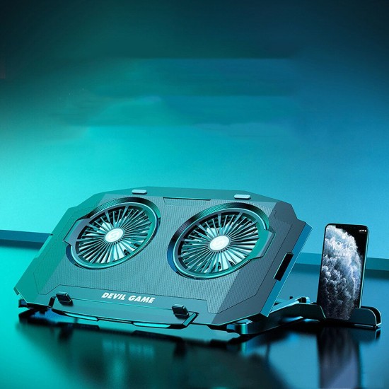Gaming Laptop Cooler Radiator Cooling Stand Pad 2 Fans USB Adjustable Lifting Bracket for 17 Inch Notebook SSRQ-020S1 Gaming Laptop Cooler Radiator Cooling Stand Pad 2 Fans USB Adjustable Lifting Bracket for 17 Inch Notebook SSRQ-020S1