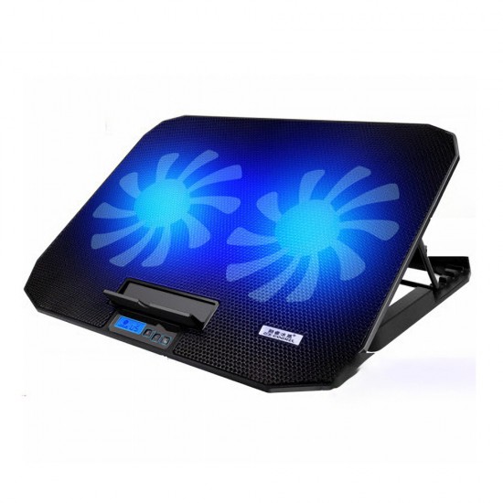 ICE COOREL Cooling Laptop Stand 5 Portable Adjustable Modes 6 Kinds Fan Speeding Choices Noiseless Design For 17 inch below Notebook
