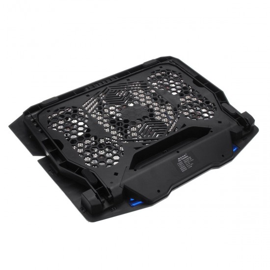 K8 Laptop Stand 5-level Height Adjustment 6 Fans with 2 USB Ports Cooling For 12-15.6 inch Notebook