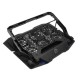 K8 Laptop Stand 5-level Height Adjustment 6 Fans with 2 USB Ports Cooling For 12-15.6 inch Notebook