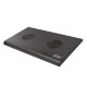 Pull Fan Notebook Laptop Cooler Heat Dink Laptop Stand Cooling Pad Cooling Stand with 2 Fans Radiator